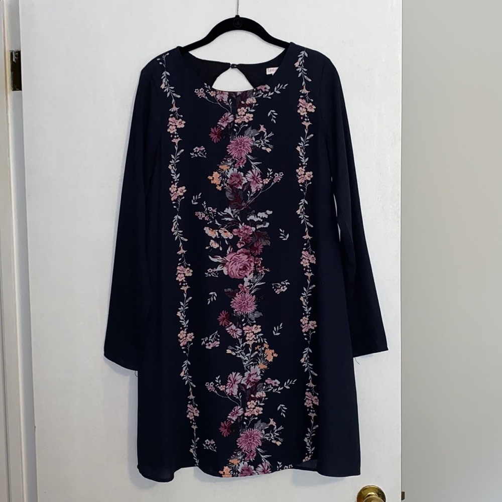 Gray & Purple Tunic / Dress - M